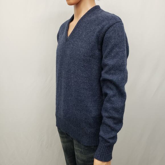 Vintage Robert Bruce Union Made in USA V-neck Sweater Wool Blend M/L - Picture 5 of 11